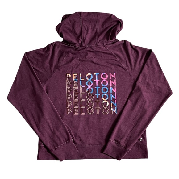 Peloton Purple Hooded Sweatshirt with Classic Design - Picture 2 of 4
